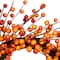 14" Orange & Red Berry Artificial Fall Harvest Twig Wreath